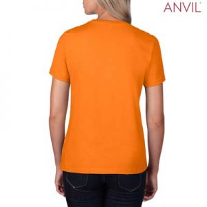 The Anvil Lightweight Ladies Tee is a 155gm pre shrunk 100% ring spun cotton tee. 16 colours. S - 3XL. Great branded cotton lightweight tees.