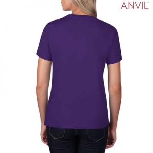 The Anvil Lightweight Ladies Tee is a 155gm pre shrunk 100% ring spun cotton tee. 16 colours. S - 3XL. Great branded cotton lightweight tees.