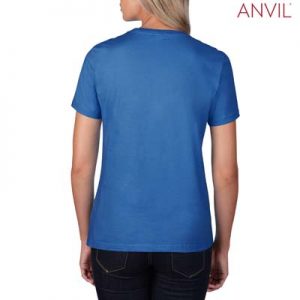 The Anvil Lightweight Ladies Tee is a 155gm pre shrunk 100% ring spun cotton tee. 16 colours. S - 3XL. Great branded cotton lightweight tees.