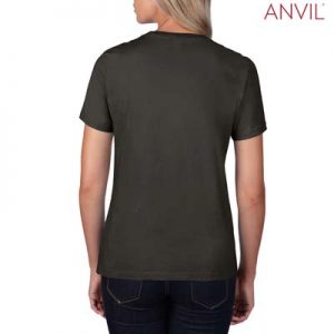 The Anvil Lightweight Ladies Tee is a 155gm pre shrunk 100% ring spun cotton tee. 16 colours. S - 3XL. Great branded cotton lightweight tees.