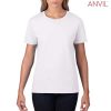 880 Anvil Ladies Lightweight Tee – White