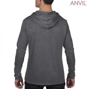 Anvil Lightweight Long & Lean Sleeve Hooded Tee - Promotrenz