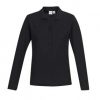 P400LL Biz Collection Ladies Crew Long Sleeve Polo – Black