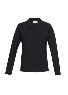 The Biz Collection Ladies Crew Long Sleeve Polo is a 65% polyester, 35% cotton pique long sleeve polo.  3 colours.  Great branded long sleeve polo shirts.