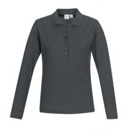 The Biz Collection Ladies Crew Long Sleeve Polo is a 65% polyester, 35% cotton pique long sleeve polo.  3 colours.  Great branded long sleeve polo shirts.