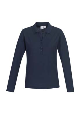 The Biz Collection Ladies Crew Long Sleeve Polo is a 65% polyester, 35% cotton pique long sleeve polo.  3 colours.  Great branded long sleeve polo shirts.