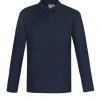 P400ML Biz Collection Mens Crew Long Sleeve Polo – Navy