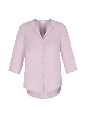 The Biz Collection Ladies Lily Longline Blouse is a polyester, fashion forward blouse.  4 colours.  6 - 26.  Great ladies workwear from Biz Collection.