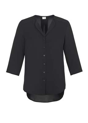 The Biz Collection Ladies Lily Longline Blouse is a polyester, fashion forward blouse.  4 colours.  6 - 26.  Great ladies workwear from Biz Collection.