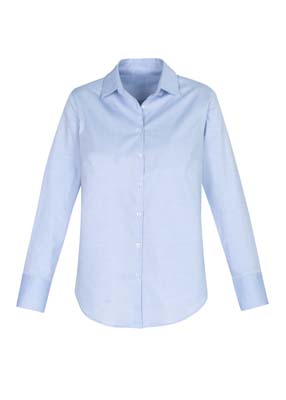 The Biz Collection Ladies Camden Long Sleeve Shirt is a 97% cotton business shirt.  6 - 26.  Blue or White.  Great branded work shirts from Biz Collection.