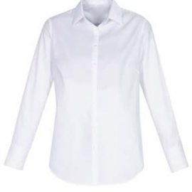 The Biz Collection Ladies Camden Long Sleeve Shirt is a 97% cotton business shirt.  6 - 26.  Blue or White.  Great branded work shirts from Biz Collection.