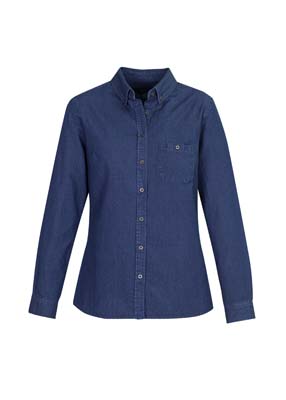 The Biz Collection Ladies Indie Long Sleeve Shirt is a 100% cotton, 160gsm long sleeve shirt.  3 colours.  6 - 20.  Great work shirts from Biz Collection.