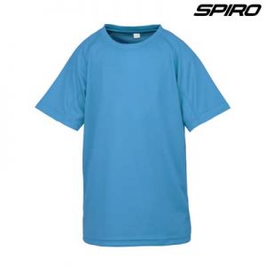 The Spiro Impact Performance Aircool Youth T Shirt is an air dry soft mesh fabric tee. 15 colours. 4 - 14. Great branded quick dry tees from Spiro.
