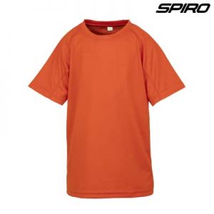 The Spiro Impact Performance Aircool Youth T Shirt is an air dry soft mesh fabric tee. 15 colours. 4 - 14. Great branded quick dry tees from Spiro.