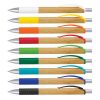 The TRENDS Trinity Bamboo Pen is a retractable ball pen with natural bamboo barrel.  9 colours.  Great branded eco pens from TRENDS.