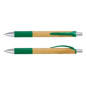 The TRENDS Trinity Bamboo Pen is a retractable ball pen with natural bamboo barrel. 9 colours. Great branded eco pens from TRENDS.