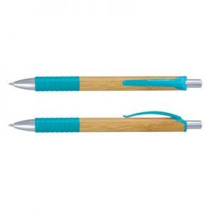 The TRENDS Trinity Bamboo Pen is a retractable ball pen with natural bamboo barrel. 9 colours. Great branded eco pens from TRENDS.