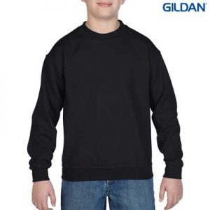 The Gildan Youth Crew Neck Sweatshirt is a 50% cotton/50% polyester crew sweat. 8 colours. S - XL. Great branded crew sweatshirts from Gildan.
