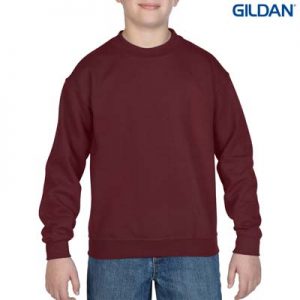 The Gildan Youth Crew Neck Sweatshirt is a 50% cotton/50% polyester crew sweat. 8 colours. S - XL. Great branded crew sweatshirts from Gildan.