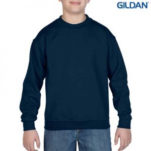 The Gildan Youth Crew Neck Sweatshirt is a 50% cotton/50% polyester crew sweat. 8 colours. S - XL. Great branded crew sweatshirts from Gildan.