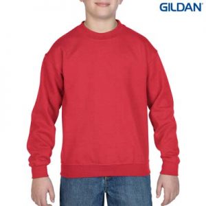 The Gildan Youth Crew Neck Sweatshirt is a 50% cotton/50% polyester crew sweat. 8 colours. S - XL. Great branded crew sweatshirts from Gildan.