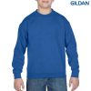 The Gildan Youth Crew Neck Sweatshirt is a 50% cotton/50% polyester crew sweat.  8 colours.  S - XL.  Great branded crew sweatshirts from Gildan.