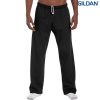 18400 Gildan Adult Open Bottom Sweatpants – Black