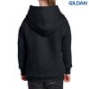 18500B Gildan Youth Hooded Sweatshirt – Black