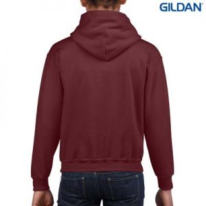 The Gildan Youth Hooded Sweatshirt is a 50% cotton, 279gsm sweatshirt.  8 colours.  XS - XL.  Great branded cost effective hoodies for all occasions.