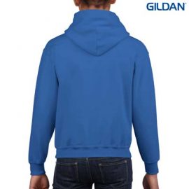 The Gildan Youth Hooded Sweatshirt is a 50% cotton, 279gsm sweatshirt. 8 colours. XS - XL. Great branded cost effective hoodies for all occasions.