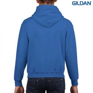 The Gildan Youth Hooded Sweatshirt is a 50% cotton, 279gsm sweatshirt.  8 colours.  XS - XL.  Great branded cost effective hoodies for all occasions.