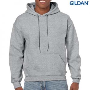The Gildan Adult Hooded Sweatshirt is a 50% cotton, 279gsm sweatshirt. 15 colours. S - 5XL. Great branded cost effective hoodies for all occasions.