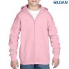 18600B Gildan Youth Full Zip Hooded Sweatshirt – Light Pink