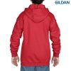 18600B Gildan Youth Full Zip Hooded Sweatshirt – Red