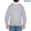 18600B Gildan Youth Full Zip Hooded Sweatshirt – Sport Grey