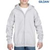 18600B Gildan Youth Full Zip Hooded Sweat – White