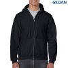 18600 Gildan Adult Full Zip Hooded Sweatshirt – Black