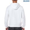 18600 Gildan Adult Full Zip Hooded Sweatshirt – White
