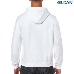 The Gildan Adult Full Zip Hooded Sweatshirt is a 50% cotton, 279gsm hoodie. S - 3XL. 8 colours. Great branded zip hoodies from Gildan.