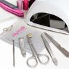 The TRENDS Vinyl Manicure Set is a translucent vinyl manicure set.  Branding on pouch.  Great branded beauty promotional products.