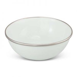 The TRENDS Bendigo Enamel Bowl is a durable stainless steel bowl with stylish enamel finish. White or black. Great branded enamel bowls from TRENDS.