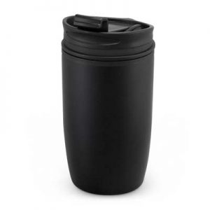 The TRENDS Vento Double Wall Cup is a 300ml double wall coffee cup with stainless steel outer wall. 3 colours. Great branded double wall drinkware.