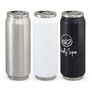 The TRENDS Canister Vacuum Bottle is an ultra modern, 600ml double wall vacuum stainless steel bottle. 3 colours. Great branded insulated drinkware.