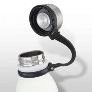 The TRENDS Renault Vacuum Bottle is a robust 600ml double wall vacuum bottle. Stainless steel. Black or White. Great branded vacuum bottles.