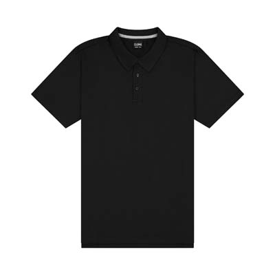 CLOKE-P424-Element-Mens-Polo-Black-F