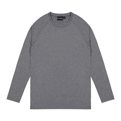 CLOKE-SLK-LS-Tee-Grey-Marle-F