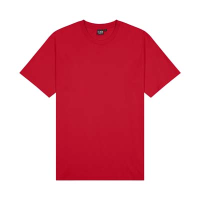 CLOKE-T102-Outline-Kids-Tee-Red-F