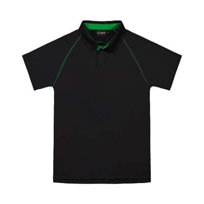 CLOKE-XTP-Performance-Mens-Polo-Black-Kelly-F