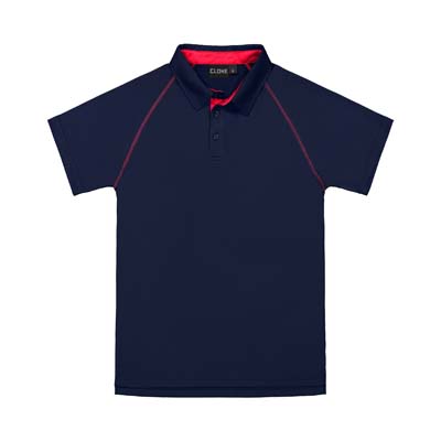 CLOKE-XTPK-Performance-Mens-Polo-Navy-Red-F