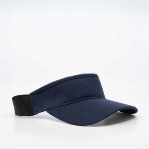 HS15502 Headwear24 Athlete Elastic Visor - Navy The Headwear24 Athlete Elastic Visor is a 100% polyester visor with elasticated strap. 4 colours. OSFA. Great branded visors ready to be embroidered.